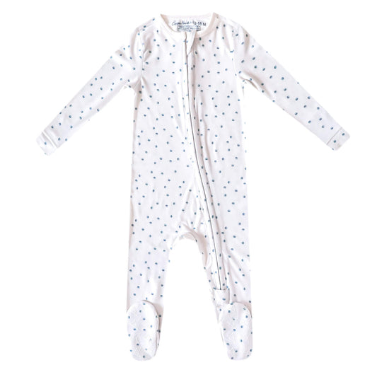 Zip-Up Footie Pajama - Haze