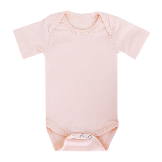 Short Sleeve Bodysuit - Blush