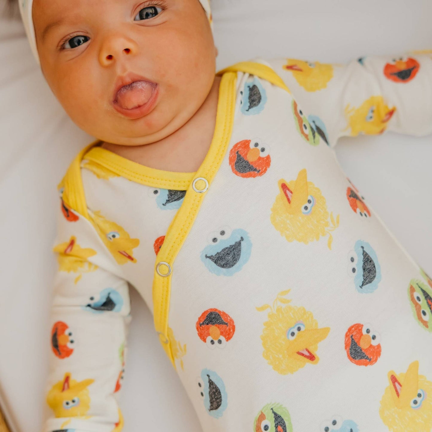 Newborn Knotted Gown - Sesame Scribbles