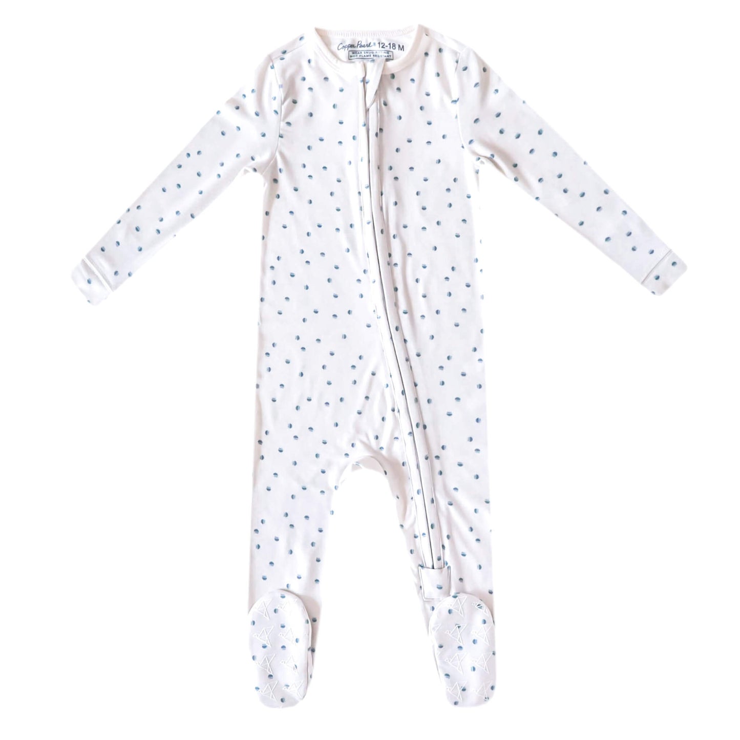 Zip-Up Footie Pajama - Haze