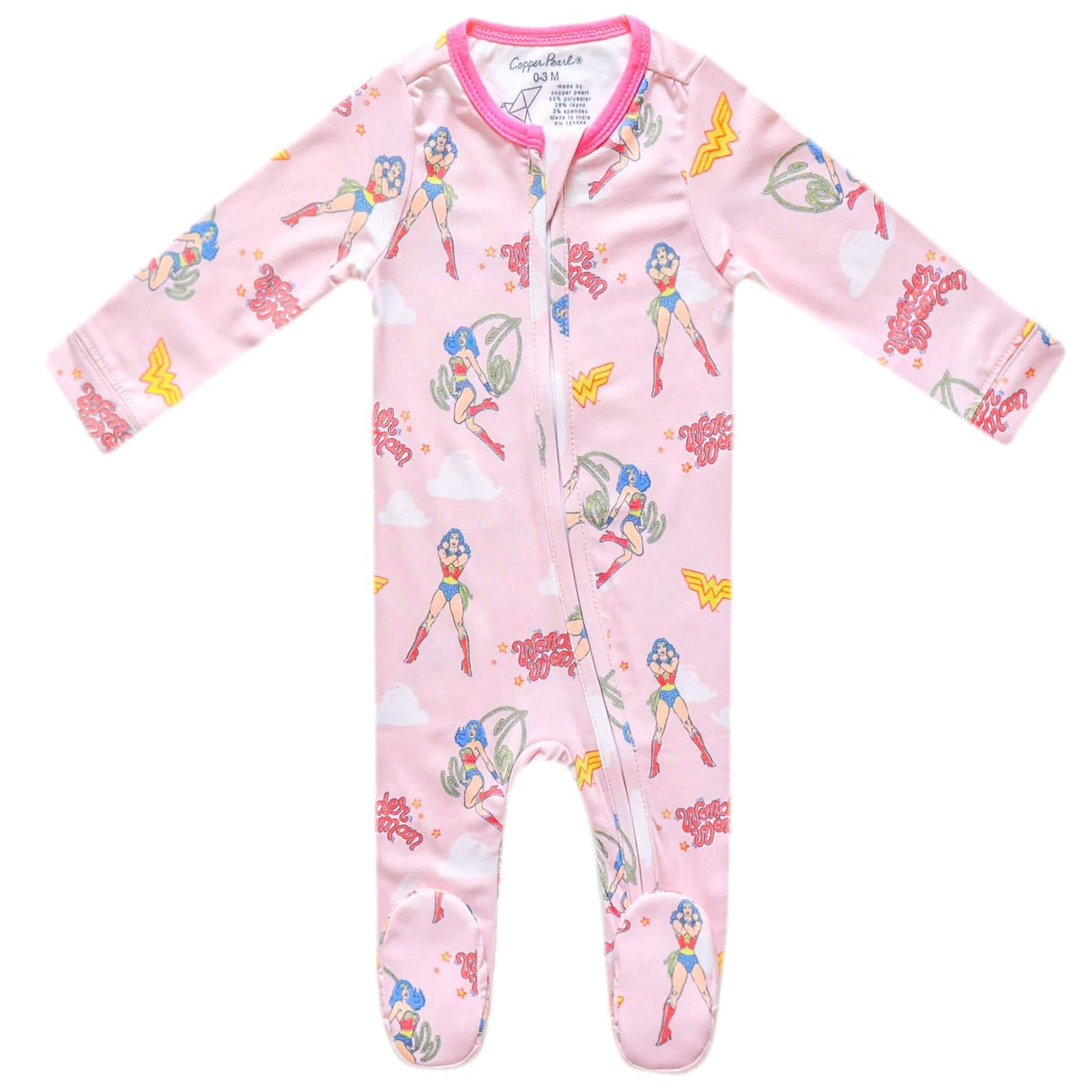 Zip-Up Footie Pajama - Wonder Woman
